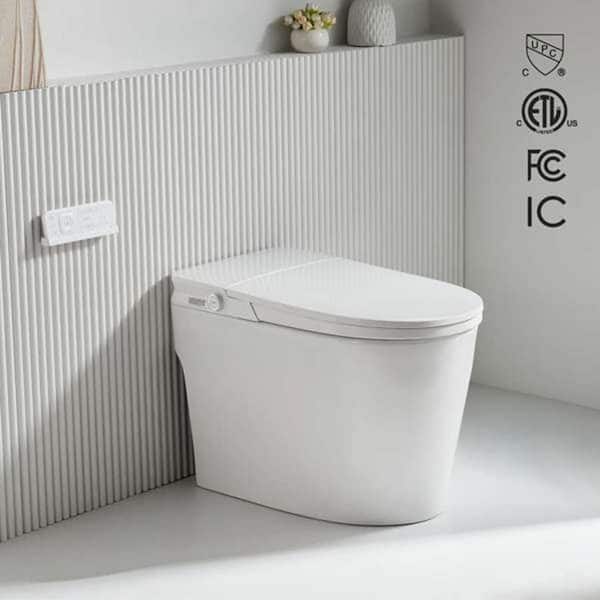 Smart Bidet Toilet 1000 MaP HET with Heated Seat, Touchless Auto Dual Flush 1.0/1.11 GPF, Elongated White, (1-Piece)