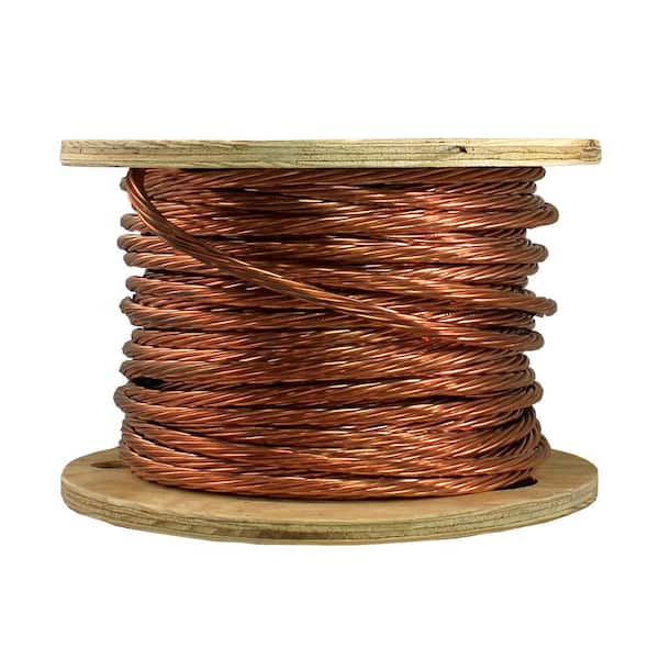 Cerrowire 125 ft. 2 Gauge Stranded SD Bare Copper Grounding Wire