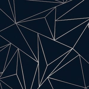 NEXT Scatter Geo Navy Removable Non-Woven Paste the Wall Wallpaper