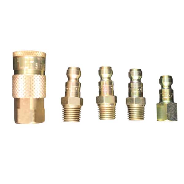 Milton Industries, Inc. 1/4 in. NPT T Style Coupler and Plug Kit