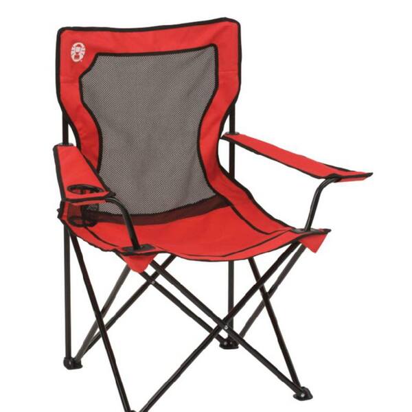 Coleman Folding Broadband Quad Chair for Camping with Mesh Back