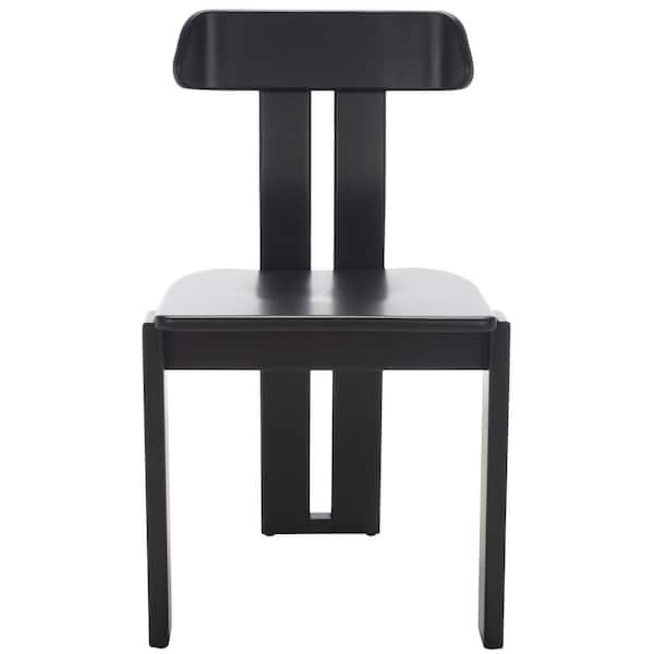 SAFAVIEH Cayde Black 17.99 in. Wood Dining Chair