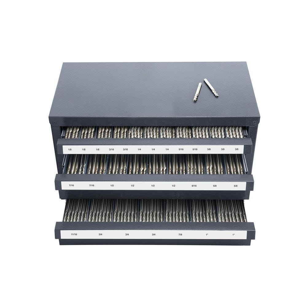 14.76 in. Tool Storage Bin,7.87 in.W x 7.87 in. H 3-Drawer Steel Cabinet for End Mill Organization Accommodates price history on PriceWatchPro