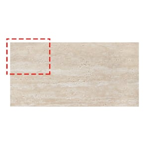 White MCM 6 in. x 6 in. Travertine Natural Clay Stone Looks Floor and Wall Tile (Sample 0.25 sq. ft.)