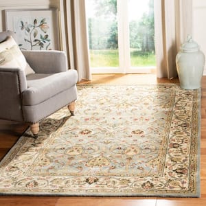 Persian Legend Gray/Ivory 4 ft. x 6 ft. Border Area Rug