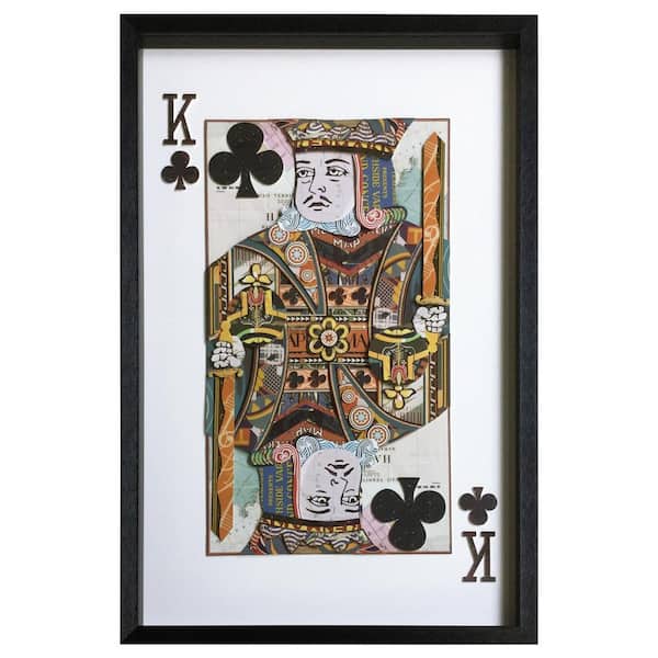 Yosemite Home Decor "King of Clubs" by Unknown Artist Framed Wall Art