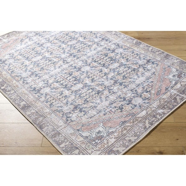 Amelie Brown Traditional Medallion  8 ft. x 12 ft.  Area Rug