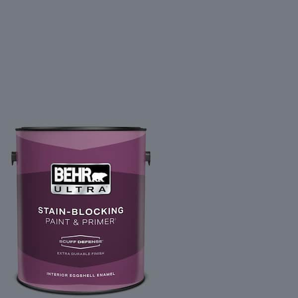 BEHR ULTRA 1 gal. #N510-5 Liquid Mercury color Extra Durable Eggshell Enamel Interior Paint & Primer