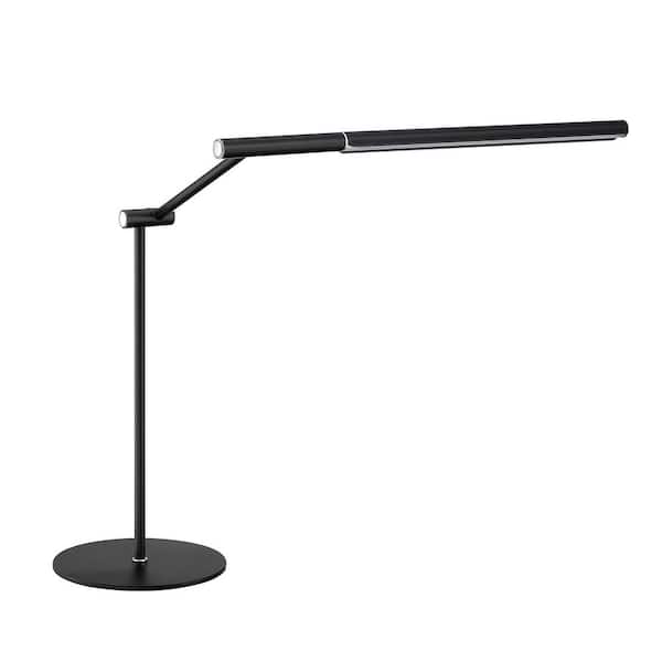 Kendal Lighting DECA 15 in. Black Dimmable LED Task & Reading Lamp with Adjustable Lamp Head