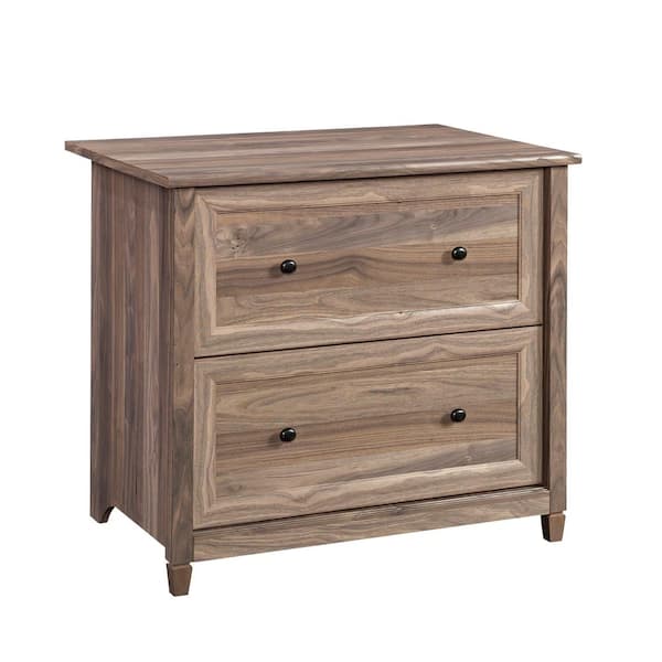 SAUDER Edge Water Washed Walnut Decorative Lateral File Cabinet with 2-Drawers