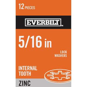 5/16 in. Zinc-Plated Steel Internal Tooth Lock Washers (12-Pack)