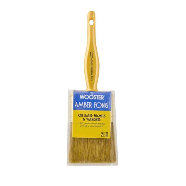 Wooster 2-1/2 in. Amber Fong Bristle Brush