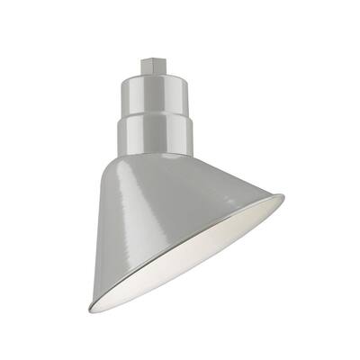 R Series 1-Light 11 in. Gray Angle Shade