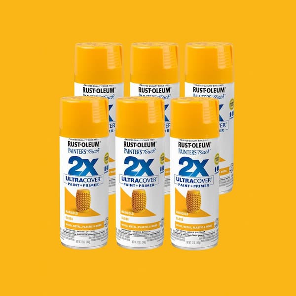 12 oz. Gloss Marigold General Purpose Spray Paint (6-Pack)