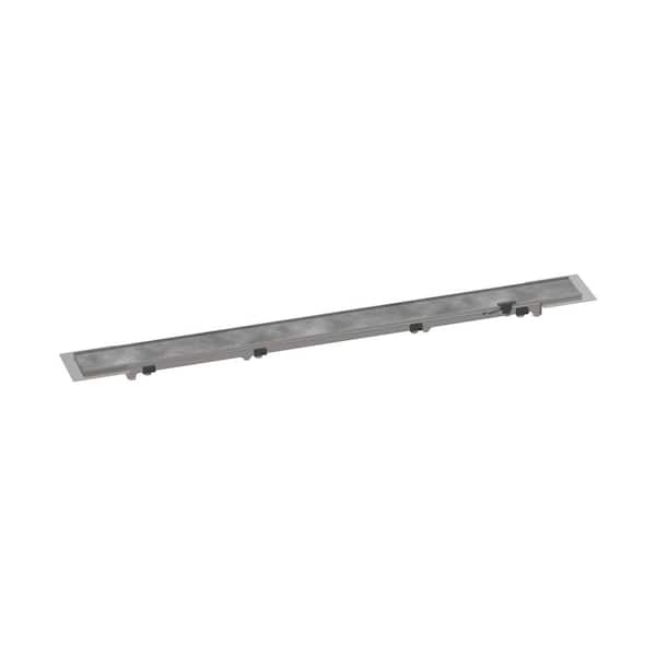 Hansgrohe RainDrain Rock Stainless Steel Linear Shower Drain Trim for 27 5/8 in. Rough in Nature Stone