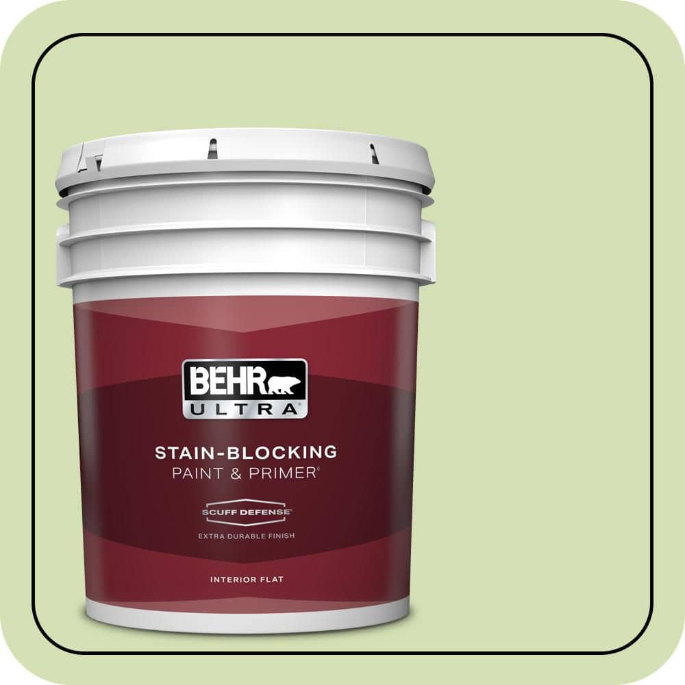 5 gal. #420C-3 Celery Bunch Extra Durable Flat Interior Paint & Primer price history on PriceWatchPro