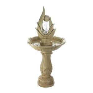 22 in. X 22 in. X 44 in. Unique Sculpture Water Fountain (Incl Pump)