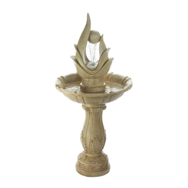 Zingz & Thingz 22 in. X 22 in. X 44 in. Unique Sculpture Water Fountain (Incl Pump)