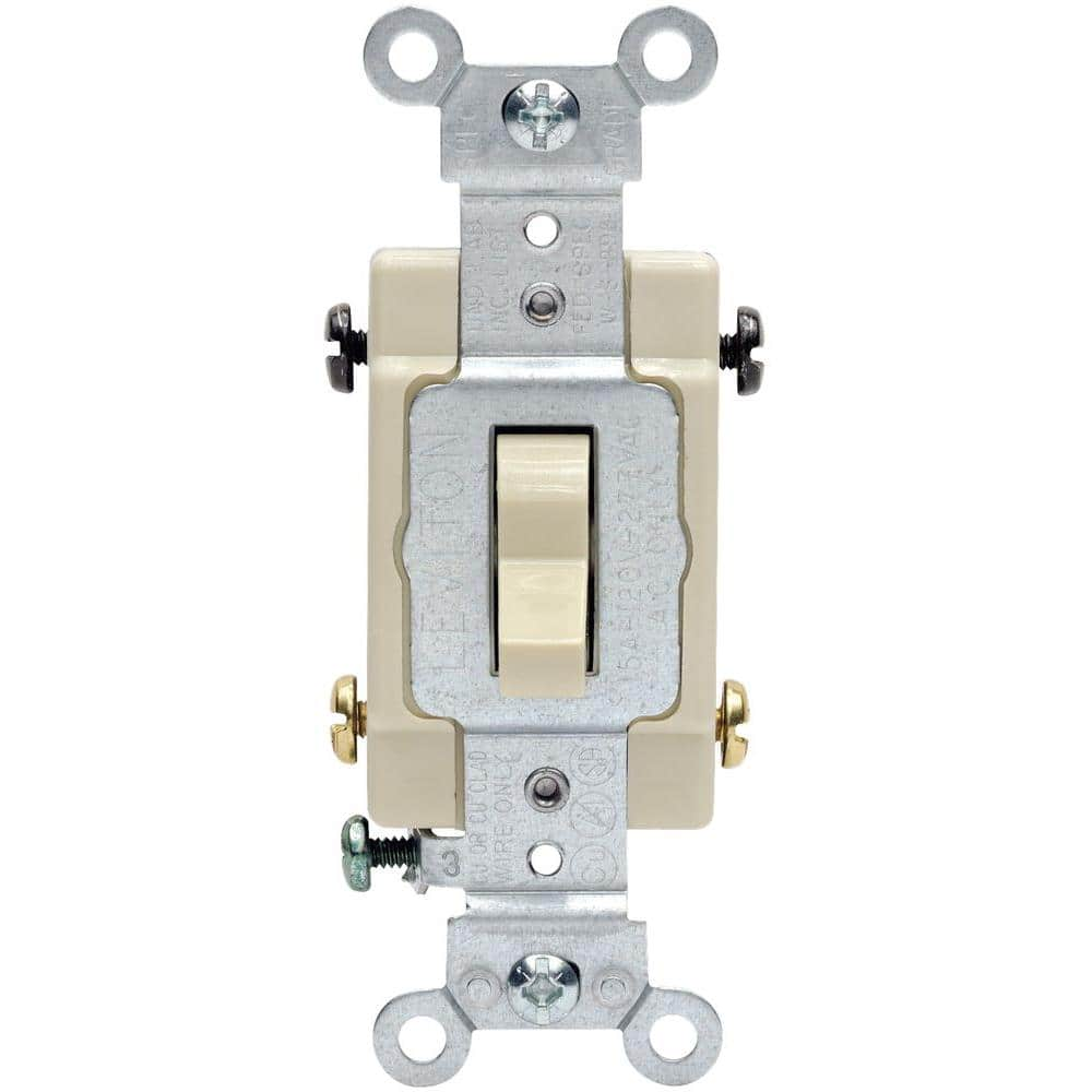 Leviton Plus+ 15/20 Amp 4-Way ToggleSwitch, lvory CSB4-2IS, R50