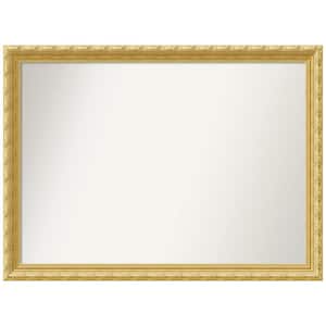 Versailles Gold 42 in. W x 31 in. H Non-Beveled Wood Bathroom Wall Mirror in Gold