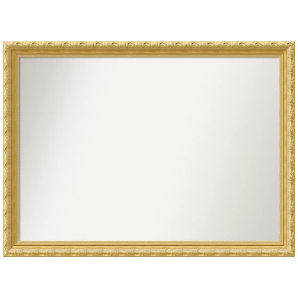 Amanti Art Versailles Gold 42 in. W x 31 in. H Non-Beveled Wood Bathroom Wall Mirror in Gold