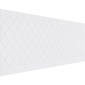 44 in. H x 94-1/2 in. W 28.92 sq. ft. Checkerboard PVC Wainscot Paneling Kit