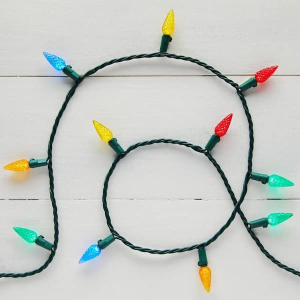 150 Count Multi-Colored Faceted C6 LED Lights