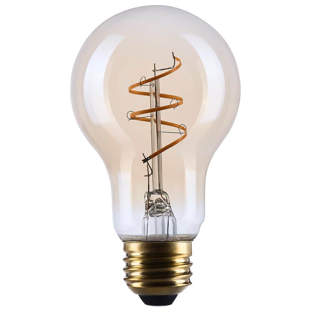 40-Watt Equivalent A19 2000K Medium Base Clear Glass Amber Coil Filament Dimmable Edison LED Light Bulb (24-Pack) price history on PriceWatchPro