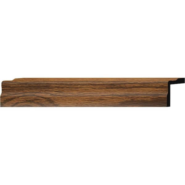 5165 1 in. x 1 in. x 8 ft. PVC Composite Highlands Oak Colonial Outside Corner Molding