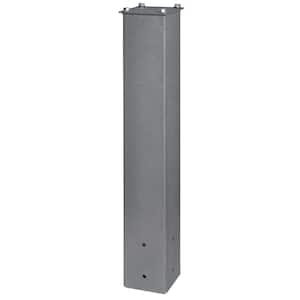 27 in. Galvanized Steel Surface Mount Mailbox Post