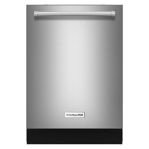 KitchenAid 24 in. Stainless Steel Top Control Dishwasher with Stainless Steel Tub and Dynamic Wash Arms, 44 dBA