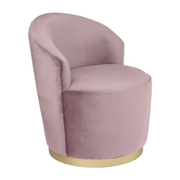ZUO Zoey Pink Velvet Arm Chair