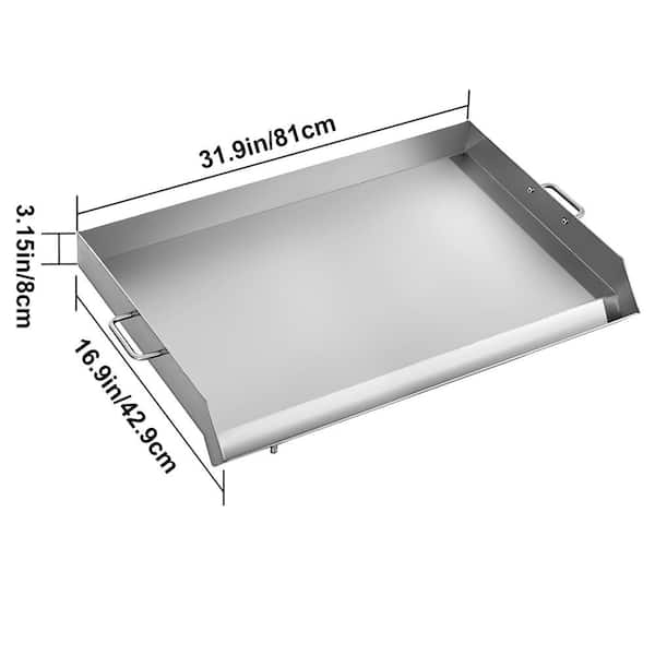 Summerset Grills Slide-In Removable Stainless Steel Griddle Plate - Fits  All Summerset Grills - Sits On Top Of Cooking Grates - SSGP-14