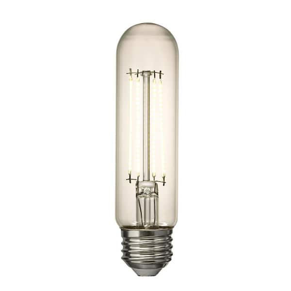 5-Watt Equivalent T10 Shape E26 Base Dimmable Clear LED Light Bulb 2700K Soft White (1-Pack)