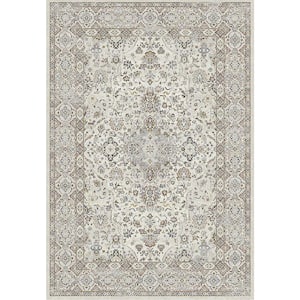 Ancient Garden 7 ft. 10 in. X 10 ft. 10 in. Cream/Beige Oriental Indoor Area Rug