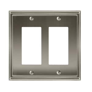 Nickel 2-Gang Decorator/Rocker Wall Plate (1-Pack)