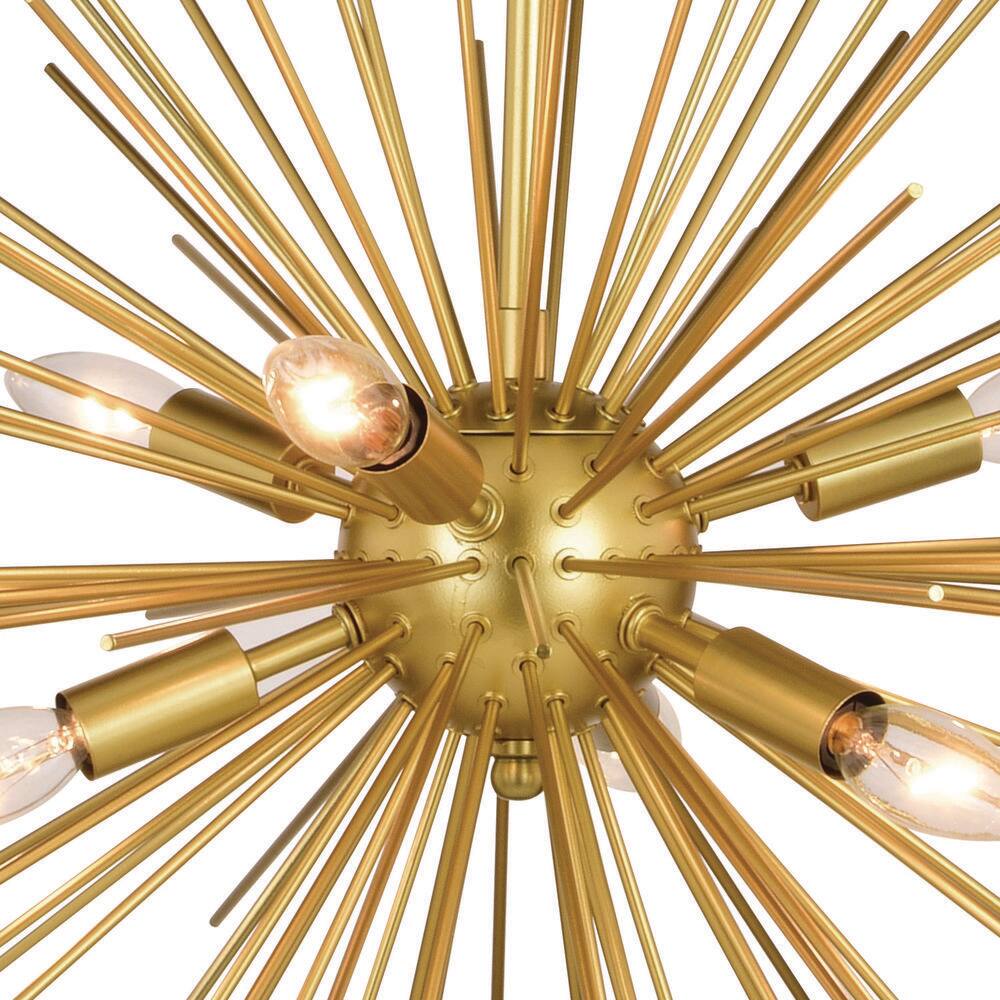 Elegant Gold 28" Glass Pendant Light for Modern Spaces