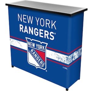 New York Rangers Logo Blue 36 in. Portable Bar