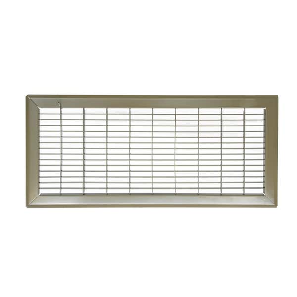 Venti Air 20 in. Wide x 08 in. High Rectangular Floor Return Air Grille of Steel for Duct Opening 20 in. W x 08 in. H