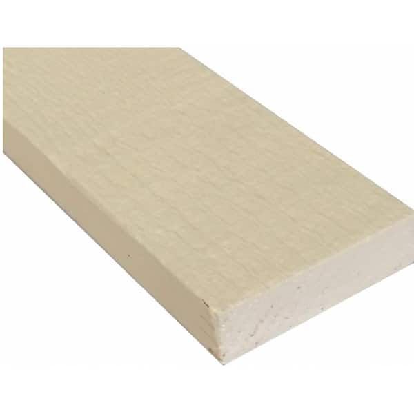 Unbranded 5/4 in. x 4 in. x 12 ft. S1S2E Pine Square Edge Finger Joint Primed Trim Board