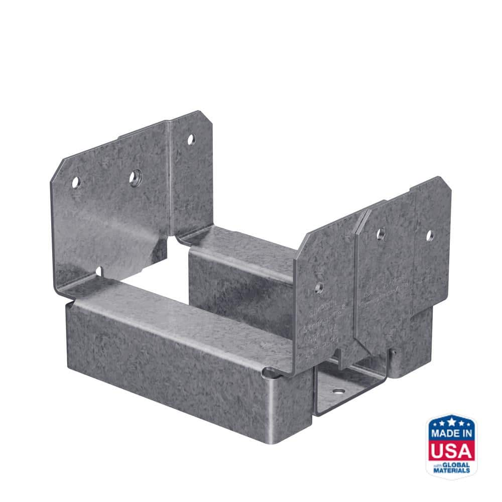 Simpson Strong-Tie ABA ZMAX Galvanized Adjustable Standoff Post Base for  4x4 Actual Rough Lumber ABA44RZ - The Home Depot