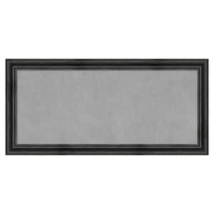 Rustic Pine Black 53 in. x 25 in Framed Magnetic Board