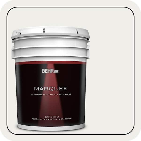 BEHR MARQUEE 5 gal. #PWN-53 White Mink Flat Exterior Paint & Primer