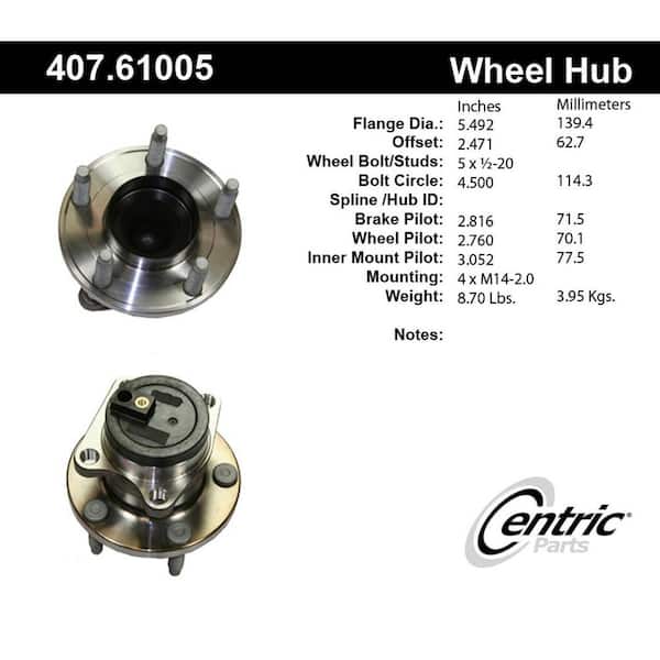 Centric Parts Wheel Bearing and Hub Assembly