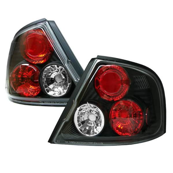 Spyder Auto Nissan Altima 98 01 Euro Style Tail Lights Black The Home Depot