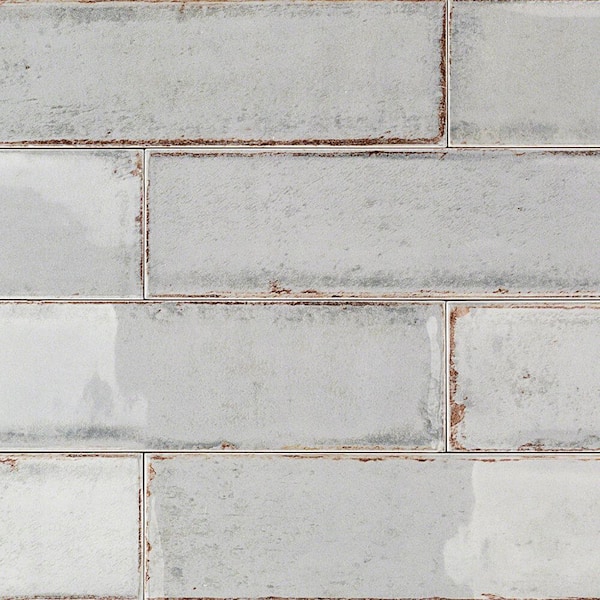 Ivy Hill Tile Moze Gray 3 in. x 12 in. Ceramic Subway Wall Tile Sample