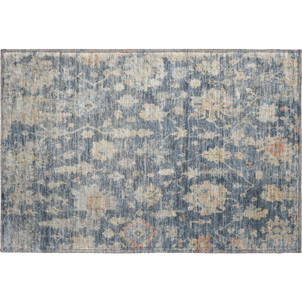 Mayfield Premium Machine Washable Abstract AMF2355 Navy 3 ft. x 4 ft. Area Rug price history on PriceWatchPro