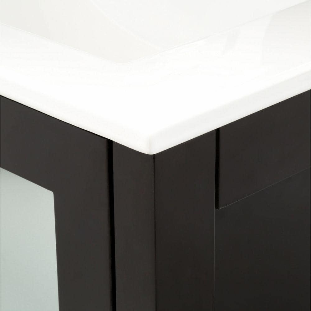 Espresso 36" Modern Bathroom Vanity Set with Mirror