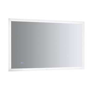 Angelo 48 in. W x 30 in. H Frameless Rectangular LED Light Bathroom Vanity Mirror