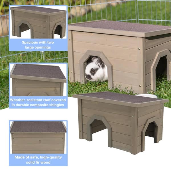 TRIXIE Natura Small Animal House, Gray-Green 62397 - The Home Depot